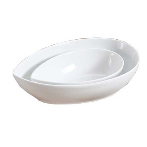 Yanco Lion King Bone White Water Drop Bowl, 24 Ounce -- 24 per case.