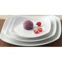 Yanco Milando Melamine White Square Plate, 7 1/2 inch Length x 7 1/2 inch Width -- 48 per case.