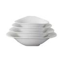 Yanco Milando Melamine White Triangular Bowl, 3 1/2 Quart -- 6 per case.