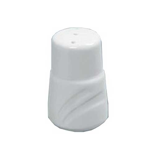 Yanco Miami Porcelain Bone White Round Embossed Pepper Shaker, 2 7/8 inch Height -- 48 per case.