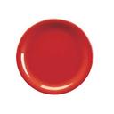 Yanco Milestone Melamine Red Round Narrow Rim Plate, 9 inch Diameter -- 24 per case.
