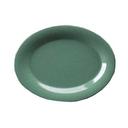 Yanco Milestone Melamine Green Oval Platter, 12 inch Length x 9 inch Width -- 12 per case.