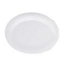 Yanco Milestone Melamine White Oval Platter, 12 inch Length x 9 inch Width -- 12 per case.