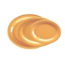 Yanco Milestone Melamine Yellow Oval Platter, 13 1/2 inch Length x 10 1/2 inch Width -- 12 per case.