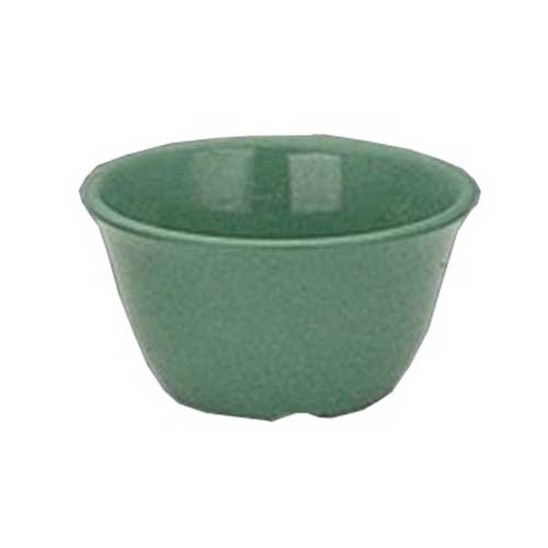 Yanco Milestone Melamine Green Round Bouillon Cup, 7 Ounce -- 48 per case.