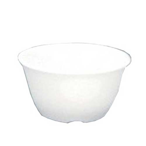Yanco Milestone Melamine White Round Bouillon Cup, 7 Ounce -- 48 per case.