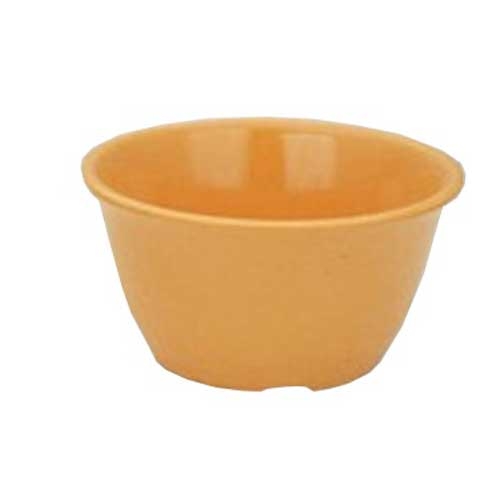 Yanco Milestone Melamine Yellow Round Bouillon Cup, 7 Ounce -- 48 per case.