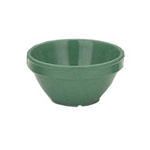 Yanco Milestone Melamine Green Round Bouillon Cup, 8 Ounce -- 48 per case.