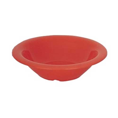Yanco Milestone Melamine Red Round Salad Bowl, 8 Ounce -- 48 per case.