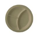 Yanco Nu Classic Melamine Sand Round Deep Beveled Foot 3 Compartment Plate, 9 inch Diameter -- 24 per case.