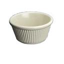 Yanco Nu Classic Melamine Bone White Round Fluted Ramekin, 3 Ounce -- 72 per case.