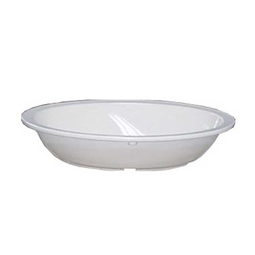Yanco Nessico Melamine White Oval Bowl, 36 Ounce -- 24 per case.