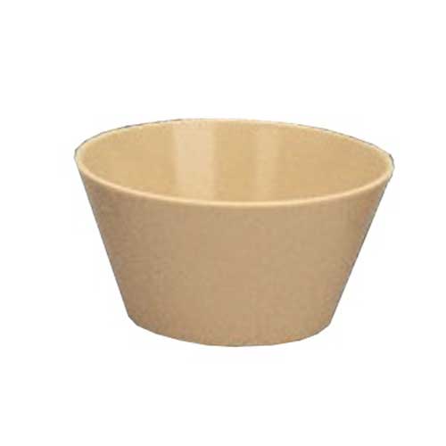 Yanco Nessico Melamine Tan Round Bouillon Cup, 8 Ounce -- 48 per case.