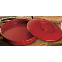 Yanco Nessico Melamine Red Round Tortilla Server With Lid, 8 1/4 inch Diameter -- 12 per case.
