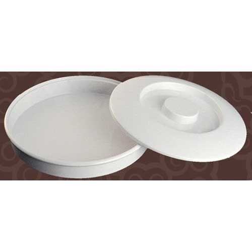 Yanco Nessico Melamine White Round Tortilla Server With Lid, 8 1/4 Inch Diameter -- 12 Per Case