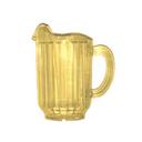 Yanco Plastic Amber Three Spouts Pitcher, 60 Ounce -- 12 per case.