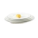 Yanco Piscataway Porcelain White Oval Platter, 11 3/4 inch Length-- 12 per case