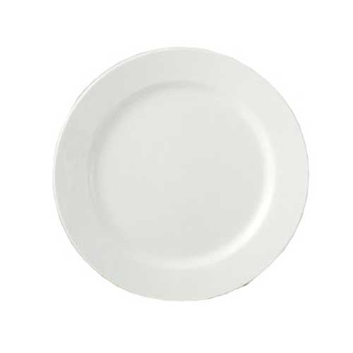 Yanco Piscataway Porcelain White Round Plate, 7 1/2 inch Diameter -- 36 per case.