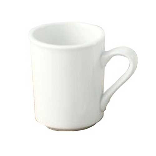Yanco Piscataway Porcelain White Round Sierra Mug, 8 Ounce -- 36 Per Case