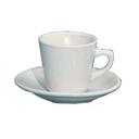 Yanco Recovery Ceramic American White Round Rolled Edge Saucer, 6 1/8 inch Diameter -- 36 per case.