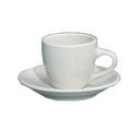 Yanco Recovery Ceramic American White Round Rolled Edge A.D. Saucer, 4 1/2 inch Diameter -- 36 per case.