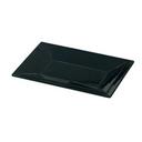 Yanco Rome Melamine Rectangular Black Plate, 10 x 6 inch -- 24 per case.