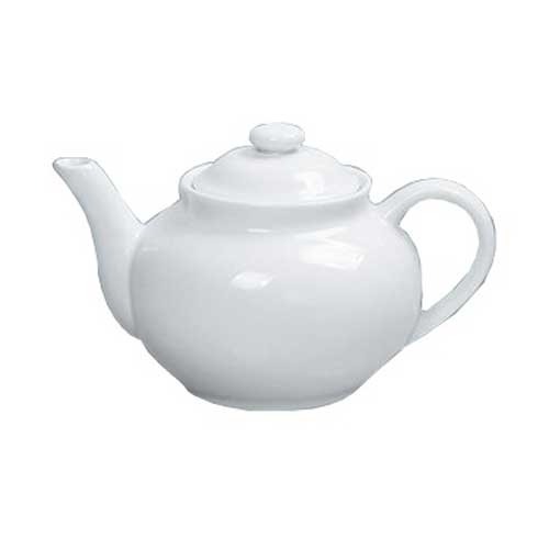 Yanco Porcelain White Accessories Coffee/Teapot with Raised Lid, 40 Ounce -- 12 per case.
