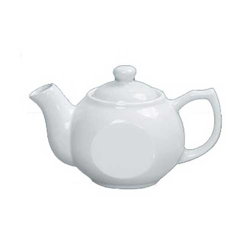 Yanco Porcelain White Accessories Coffee/Teapot with Raised Lid, 10 Ounce -- 36 per case.