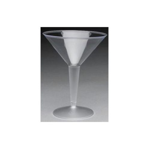 Royal Plasticware Elite Stemware Clear Martini Glass, 8 Ounce, 12 Count -- 10 Per Case