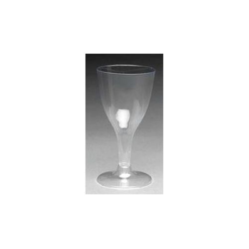 Royal Plasticware Elite Stemware Clear Wine Glass, 5 Ounce, 12 Count -- 24 Per Case