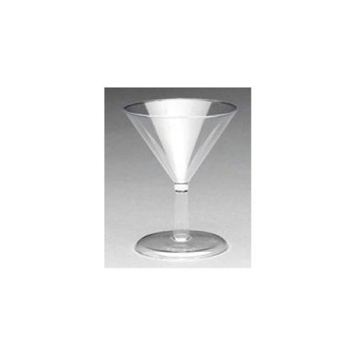 Royal Plasticware Miniatures Clear Martini Glass, 2 Ounce -- 100 Per Case