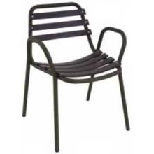 Emu Light Antique Bronze Plus Cedar Outdoor Indoor Stacking Armchair, 31.5 x 23 x 22.5 inch -- 4 per case.
