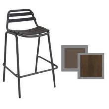 Emu Light Antique Bronze Plus Cedar Outdoor Indoor Stacking Barstool, 38 X 23 X 22.5 Inch -- 4 Per Case