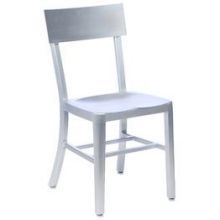 Emu Abby Brushed Aluminum With Clear Lacquer Finish Outdoor Indoor Side Chair, 33 X 15 X 20 Inch -- 2 Per Case