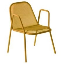 Emu Golf Antique Orange Outdoor Indoor Stacking Armchair, 31.5 x 22.5 x 23 inch -- 4 per case.