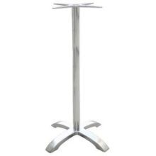 Emu Zak Polished Aluminum Outdoor Indoor Bar Table H Base Only, 41.5 X 26 Inch
