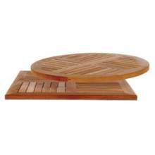 Emu Solid Teak Wood Slat Tom Table Top Only, 24 Inch