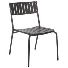 Emu Bridge Antique Bronze Outdoor Indoor Stacking Side Chair, 32.5 x 21 x 23.5 inch -- 4 per case.