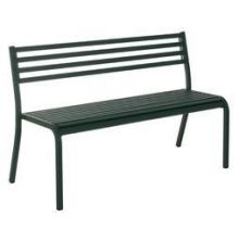 Emu Segno Antique Iron Outdoor Indoor Stacking Bench, 32 x 50.5 x 23 inch.