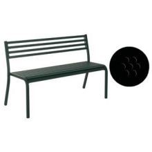 Emu Segno Antique Black Outdoor Indoor Stacking Bench, 32 X 50.5 X 23 Inch