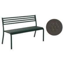 Emu Segno Antique Bronze Outdoor Indoor Stacking Bench, 32 X 50.5 X 23 Inch