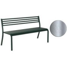 Emu Segno Glossy Aluminum Outdoor Indoor Stacking Bench, 32 X 66 X 23 Inch