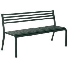 Emu Segno Antique Iron Outdoor Indoor Stacking Bench, 32 x 66 x 23 inch.