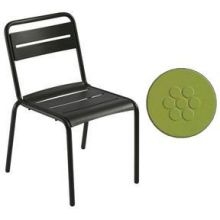 Emu Star Antique Green Outdoor Indoor Stacking Side Chair, 32 x 21.5 x 24 inch -- 4 per case.