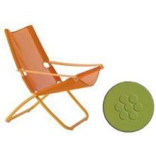 Emu Snooze Antique Green Plus Mint Outdoor Folding Lounge Chair, 41.5 X 30 X 36 Inch