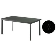 Emu Star Antique Black Outdoor Indoor Table, 64 x 36 x 30 inch.