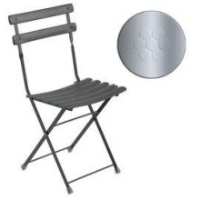 Emu Arc En Ciel Glossy Aluminum Outdoor Indoor Folding Side Chair, 32 x 17 x 17 inch -- 12 per case.