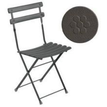 Emu Arc En Ciel Antique Bronze Outdoor Indoor Folding Side Chair, 32 X 17 X 17 Inch -- 12 Per Case
