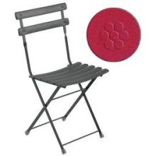 Emu Arc En Ciel Antique Red Outdoor Indoor Folding Side Chair, 32 x 17 x 17 inch -- 12 per case.