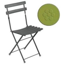 Emu Arc En Ciel Antique Green Outdoor Indoor Folding Side Chair, 32 x 17 x 17 inch -- 12 per case.